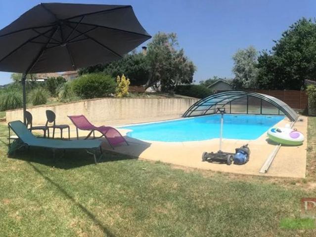 MOISSIEU SUR DOLON, Villa T4 de 77m² sur sous sol complet de 85m² avec terrain de 1370m² avec piscine