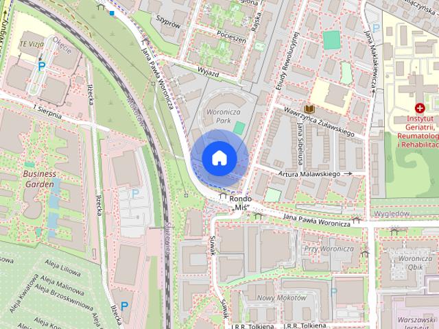 Mokotów. Mieszkanie jednopokojowe z dużym tarasem