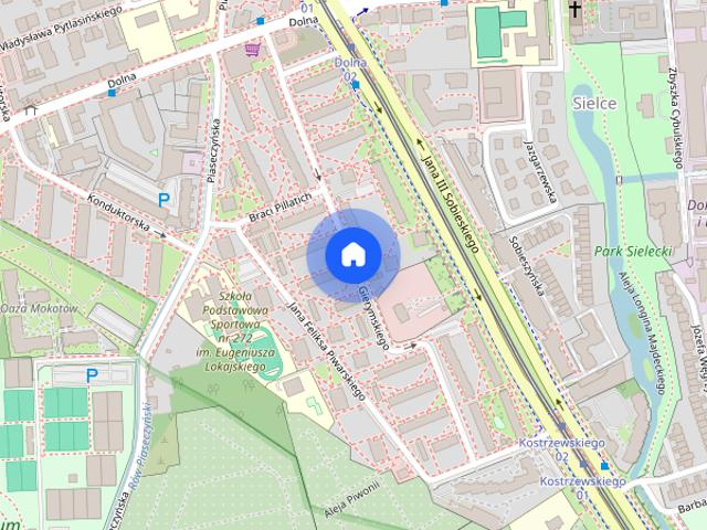 Mokotów, 38m2, 2 pokoje z oddzielną kuchnią, dostępne od 1 września