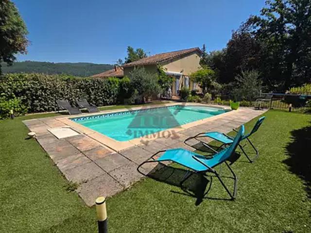 Molières sur Cèze 30410 Achat / Vente maison 8 pièces t8 au dernier étage piscine