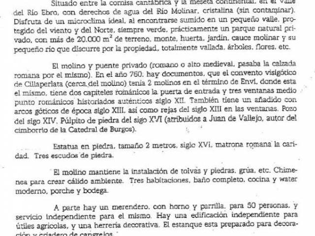 MOLINO MEDIEVAL DE 1940 CON VIVIENDA