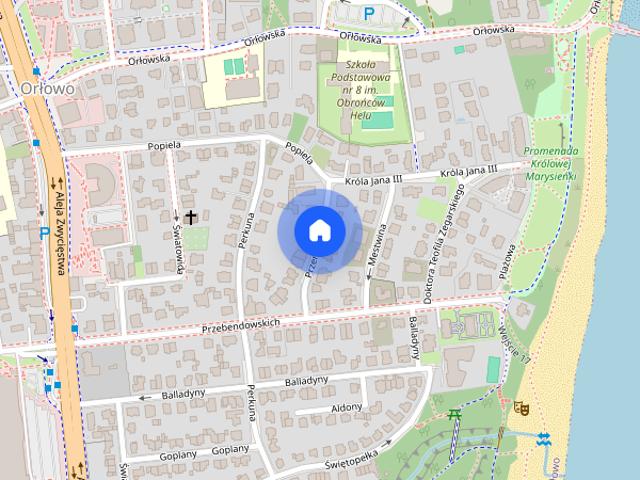 Molo i SKM Orłowo zaledwie 700m Parking na posesji