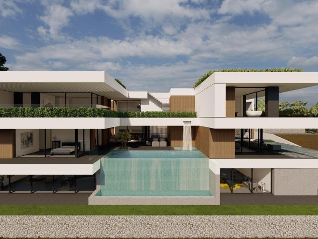 Moradia bifamiliar nova com vista mar 799m² Santa Bárbara De Nexe