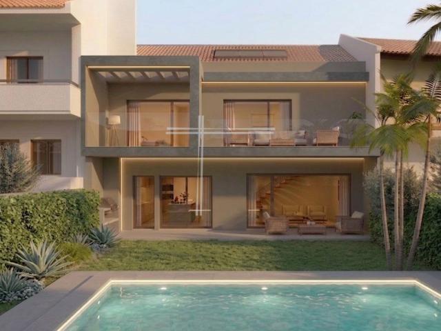 Moradia em banda T4, arquitetura contemporânea com piscina. 160m² Laranjeiro e Feijó