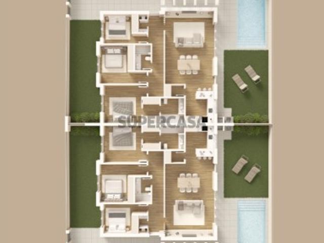 Moradia Geminada Térrea T3 com Piscina e Churrasqueira
