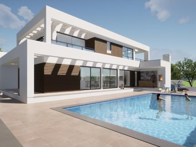 Moradia isolada em construção com piscina, a 10 minutos da Praia da Areia Branca