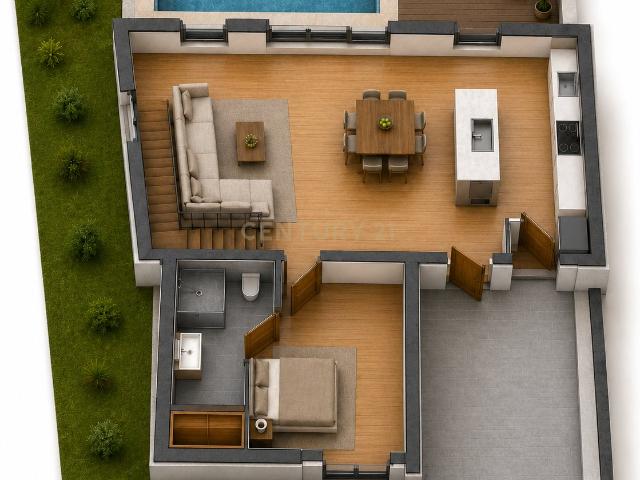 Moradia T4+1 em topo de banda em Alto das Vinhas, Sesimbra, Setúbal Em Construção