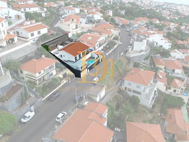 Moradia T4 com piscina e vista mar Monte, Funchal Arrendamento de longa duração
