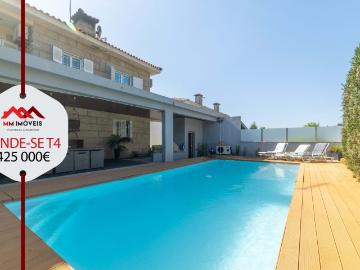 Moradia T4 | Piscina | Jardim | 4 frentes | Praia Fluvial