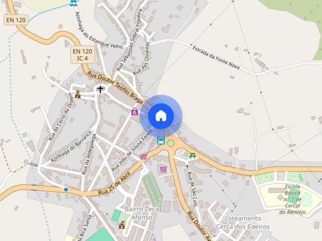 Moradia T2 para alugar em Santiago do Cacém