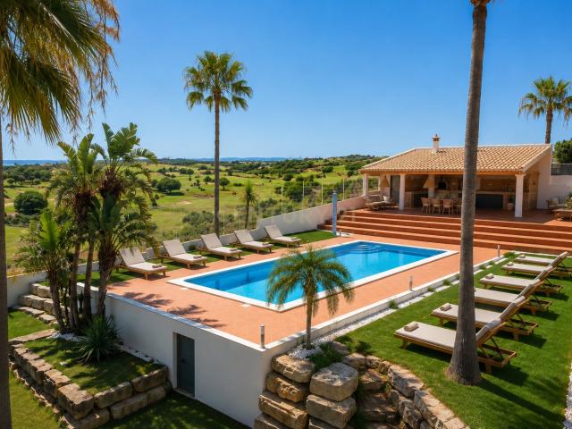 Moradia T3+1 em excelente estado com piscina e garagem, junto ao novo golfe!