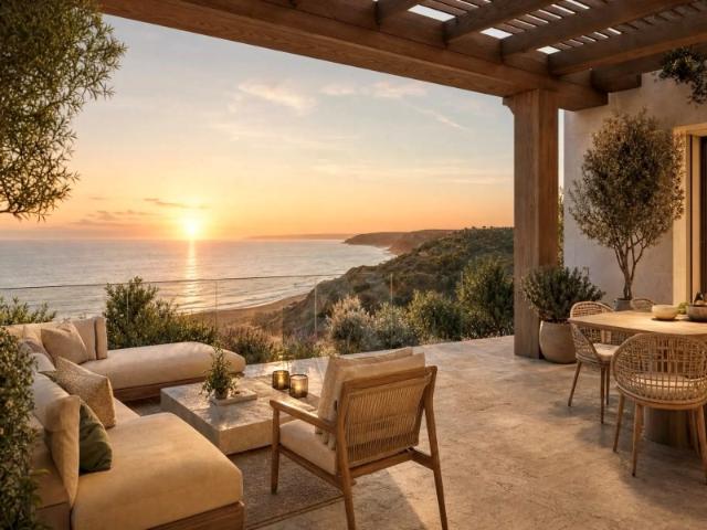 Moradia T3 na primeira linha de mar, na Praia D'el Rey, Óbidos