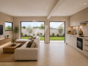 Moradia T3 isolada com amplo terreno, jardim e terraço