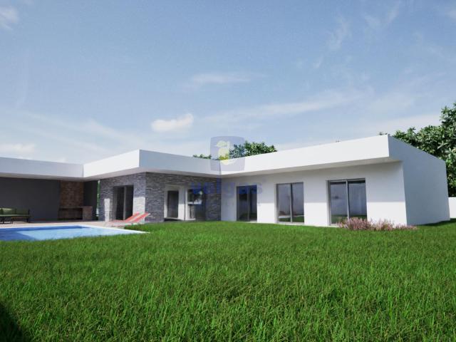 Moradia T3 térrea isolada nova com piscina em Pataias, a 10. 284m² Pataias