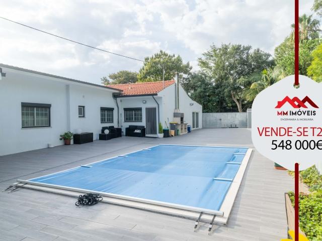 Moradia Térrea T2+1 | Folgosa Maia | Piscina | Jardim | AC | Terreno 721m2