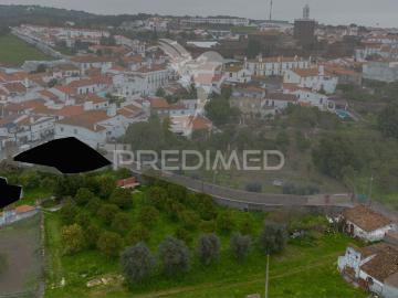 Moradia Típica Alentejana T2 + T2 com pomar no centro do Alandroal com 2.659 m2