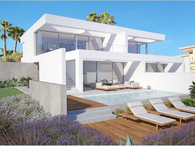 Moradias de luxo com Piscina e Vista Mar, geminadas na Praia. 170m² Luz