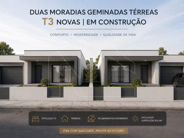 Moradias Geminadas T3 Térreas | Novas | Azurva