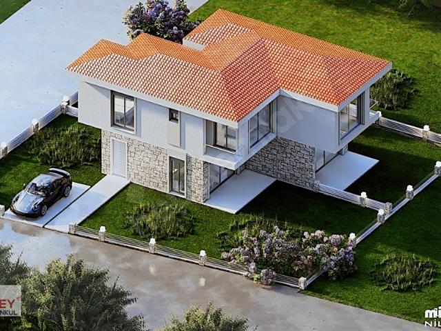 Mordoğanda Köşe Parsel Deniz Manzaralı Villa