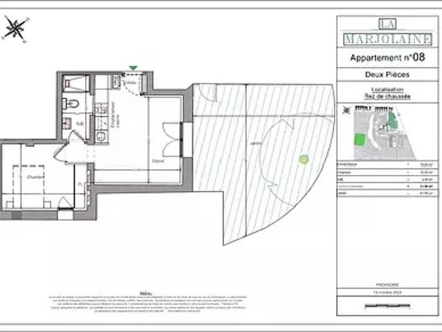 Mouans Sartoux 06370 Achat / Vente appartement 2 pièces t2