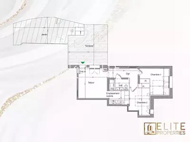 Mouans Sartoux 06370 Achat / Vente appartement 3 pièces t3 au dernier étage