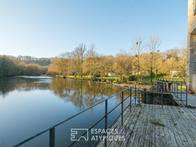 Moulin au bord de l'eau avec piscine à proximité d'un villag. 144m² Mauléon