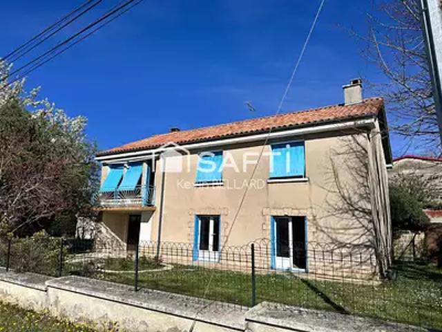 Moulins sur Tardoire 16110 Achat / Vente maison 6 pièces t6 balcon parking