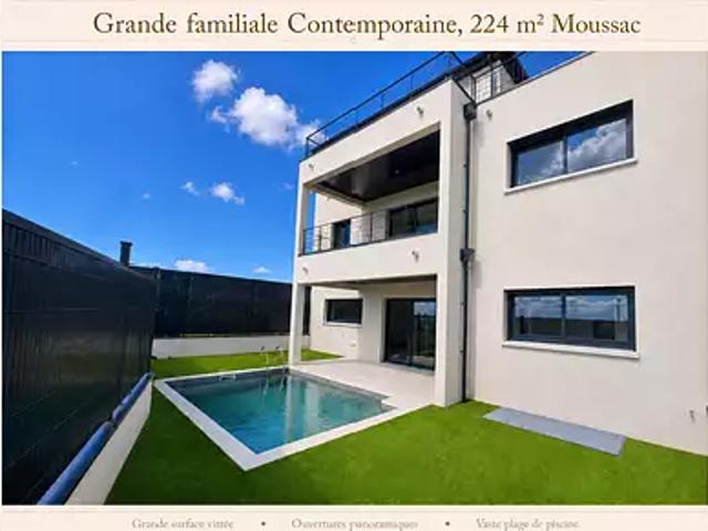 Moussac 30190 Achat / Vente maison 6 pièces t6