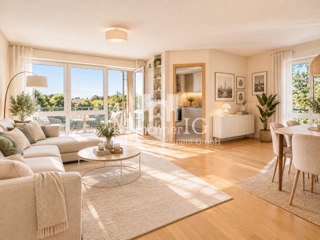 MÜNCHNER IG: 3 Zimmer Wohnung mit West Balkon und durchdachtem Grundriss, ein Zuhause zum Wohlfühlen
