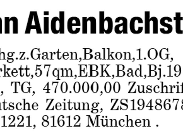 München Aidenbachstr