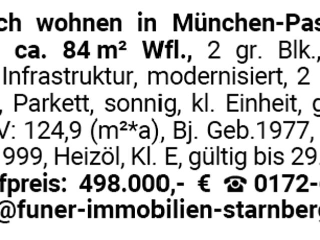 München Pasing 2,5 Zi. Whg