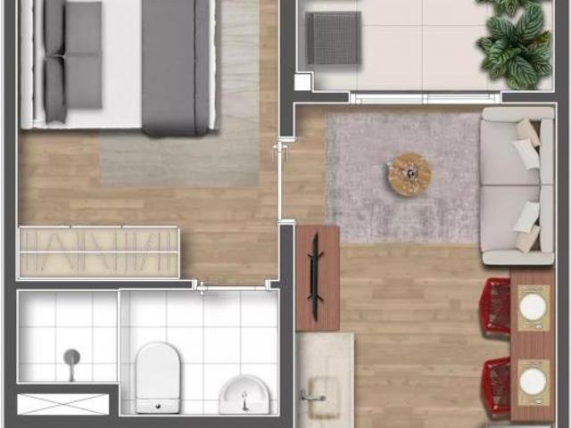 Mundo Apto Brooklin, 21 á 44 m², opção de studio com suíte, ou, 1 ou 2 dorm