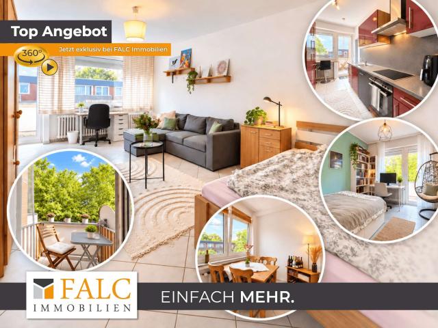 Münster: 3 Zimmer Wohnung mit 3 Balkonen, Kellerraum und Parkfläche