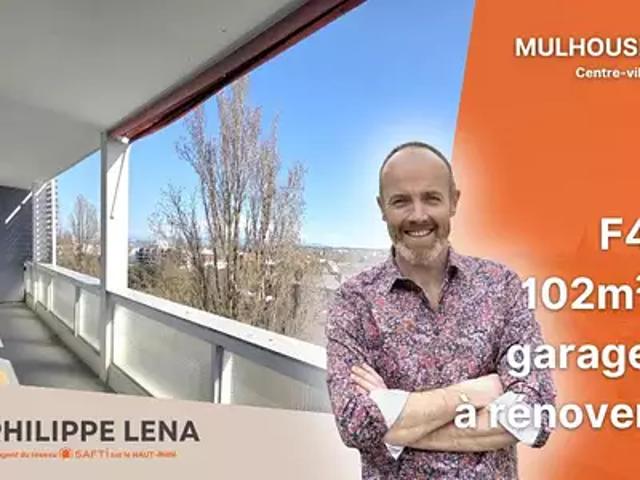 Mulhouse 68100 Achat / Vente appartement 4 pièces t4 balcon