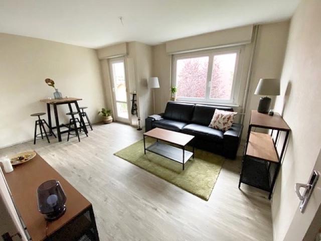 Mulhouse 68200 Beau T2 meublé de 42 m2 au Centre avec parking privatif
