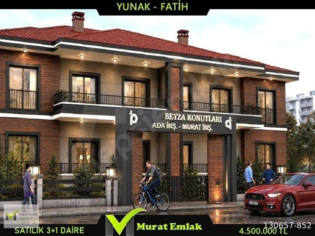MURAT İNŞAAT EMLAKTAN YUNAK FATİH MAHALLESİNDE SATILIK 3+1 DAİRE
