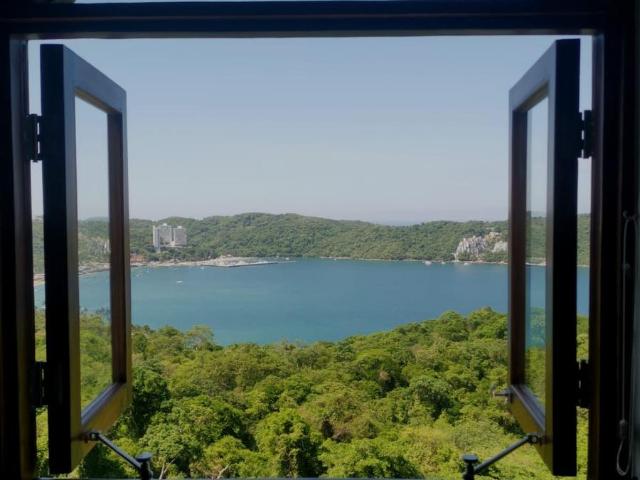 Muy comodo departamento con maravillosa vista a la bahia Puerto Marqu?s, rodeado de Naturaleza en Acapulco