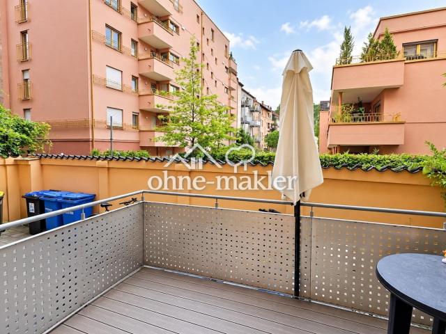 N Rennweg, Helle 4 Zi. Wohnung im EG mit Terrasse und Wohnküche