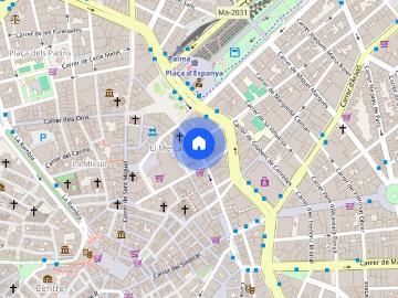 Plaça de la Porta del Camp, Ciutat Antigua, Palma de Mallorca, Mallorca, Islas Baleares