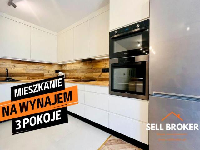 Na wynajem nowoczesne 3 pokojowe mieszkanie 48 m2 ul. Grunwaldzka, Grodzisk Mazowiecki