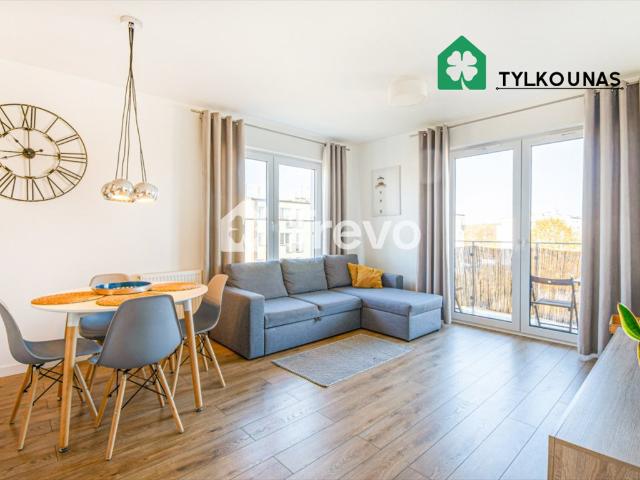 Na wynajem nowoczesne 2 pokojowe mieszkanie 42 m² w Brzeźnie