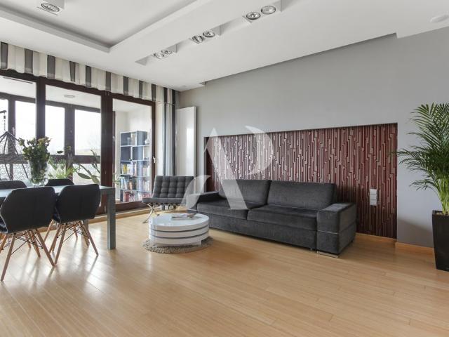 Na wynajem przestronne 102 m² apartament z zimowym ogrodem w Wilanowie
