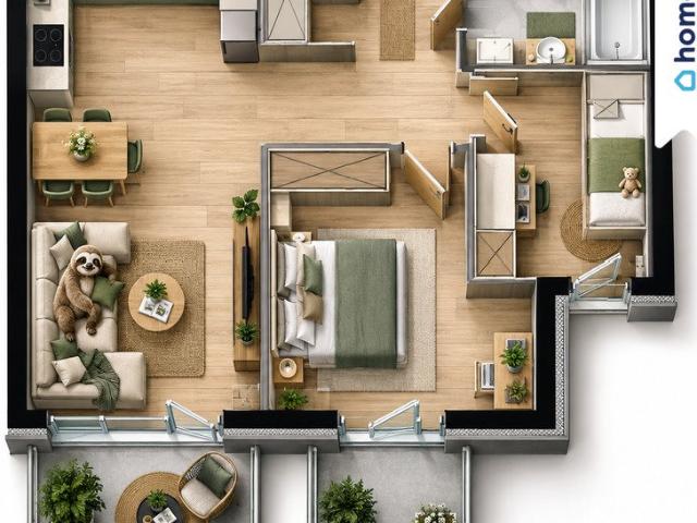 Nowoczesne 3 pokojowe mieszkanie 52 m² w Siewierzu bez prowizji