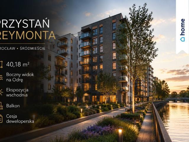 Na sprzedaż nowoczesne mieszkanie 40,18 m² z widokiem na Odrę