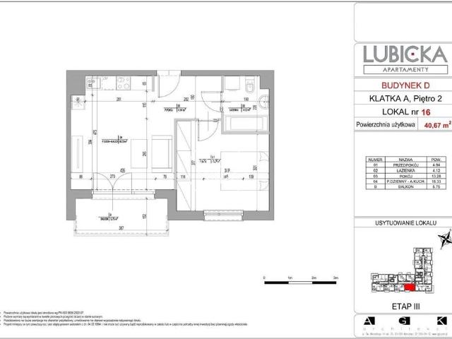 Na sprzedaż nowoczesny 2 pokojowy apartament z balkonem i miejscem garażowym