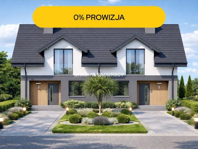 Na sprzedaż nowoczesny dom bliźniak 104 m² w Trąbkach