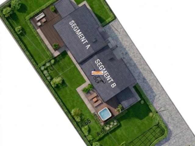 Na sprzedaż nowoczesny segment 170 m² z dużym ogrodem 4,5 ara