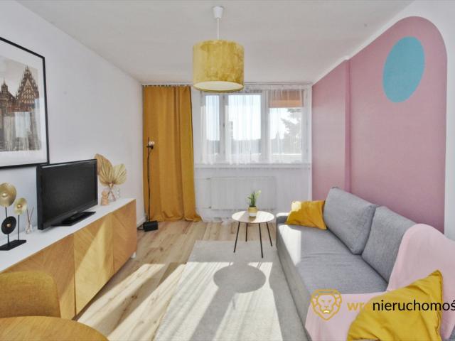 Na sprzedaż funkcjonalne 2 pokojowe mieszkanie 39 m² we Wrocławiu