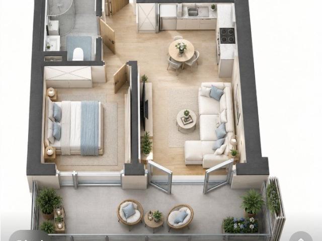 Na sprzedaż funkcjonalne mieszkanie 34,66 m² z tarasem w Poznaniu