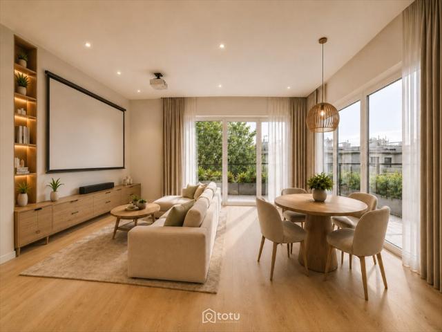 Na sprzedaż jasne 3 pokojowe mieszkanie 62 m² z tarasem i balkonem